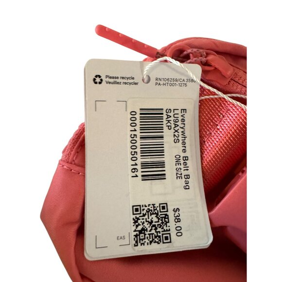 Lululemon Everywhere Belt Bag Womens One Size Pink Lightweight Water-Resistant - Picture 5 of 7